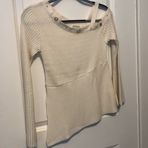 VENUS winter white off shoulder sweater size XSmall